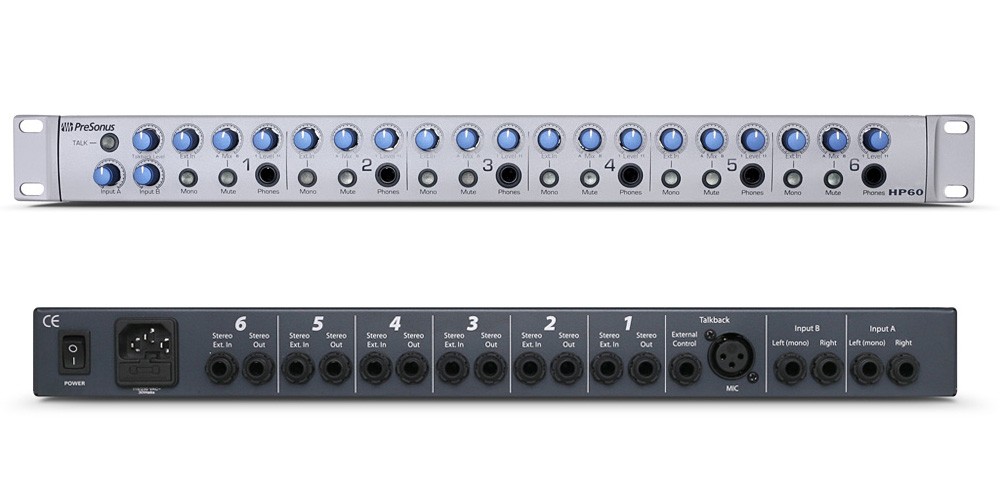 Presonus Amplis casque 6 canaux HP60 